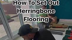 How To Set Out Herringbone Flooring #howto #herringbone | Elmwood Carpentry