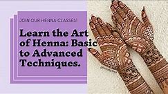 Day 1: Beginner's Guide to Henna Art | Tutorial| Heena class by unique and creative sisters