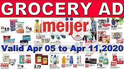 Meijer Weekly Grocery Ad | Meijer Weekly Ad Apr 05 to Apr 11,2020 | Meijer Weekly Bogo Flyer