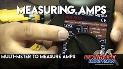 Multi-meter to measure amps