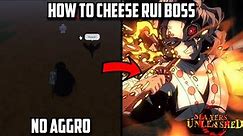 2 OP METHODS! How to CHEESE Rui Boss Raid ( EASY ) in Slayers Unleashed! ( Roblox )