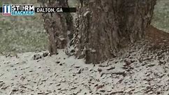Snowing in Georgia | Snow falls in Dalton, Ga.