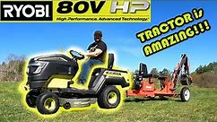 Ryobi 80v HP Lithium Lawn Tractor review [must watch]