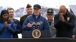 Biden tours collapsed Baltimore bridge and vows 'your nation has your back'