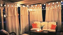 DIY Drop Cloth Patio Curtains