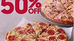 50% off pizza