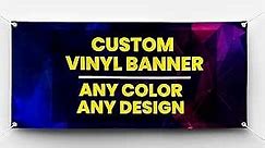 Personalized Custom Vinyl Banner Printing Indoor or Outdoor use Printed Business Event Birthday Party Large Custom Vinyl banner for Party Decoration Factory of Stickers (6'x9')