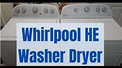 Whirlpool HE Washers and Electric Dryer Matching Set Demo | Josh Cobb