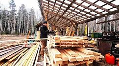 Sawmill Order For 5 Shed Kits!!! - Part 1 - Mobile Dimension Sawmill - 2x6 Sitka Spruce