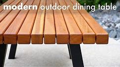 Modern Outdoor Dining Table and Pergola Build // How To - Woodworking