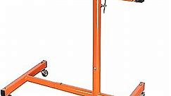 Eisen ET018 Mechanics Rolling Work Table, Adjustable Mobile Tray Table for Shop, Garage, DIY. Tool Tray Cable With Wheels. 220 lb. Capacity, orange