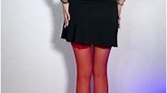 Stockings and short dress 🍒🍓 #tights #viral #trending | Anna zapala
