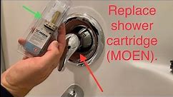 MOEN shower faucet cartridge replacement. Shower lever is hard to turn.