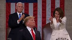 Pelosi clapping Trump at his State of the Union address is already a meme