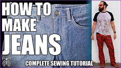 How To Make Jeans! Creating Custom Pants From Start To Finish - Tock Custom Sewing Tutorial