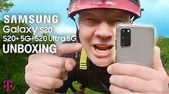 Unboxing NEW Samsung Galaxy S20 5G, S20+ 5G, S20 Ultra 5G! | T-Mobile 5G Network