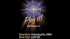 (1 of 3) Millionaire - Play It! Full show recording (Walt Disney World)