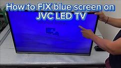 How to fix blue screen on JVC LED TV LT-40V751. Disassembling step by step and replace led stripes .