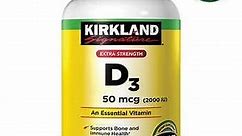 Kirkland Signature Vitamin D3 2000 IU, 600 Softgels. di Dunia Vitamin | Tokopedia