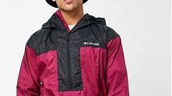Columbia Flash Challenger anorak jacket in burgundy | ASOS