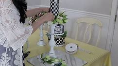 DIY THRIFT STORE~ BLOOMING CANDLESTICK