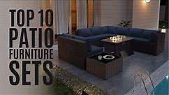 Top 10: Best Outdoor Patio Furniture Sets in 2023 / Wicker Rattan Patio Conversation Set
