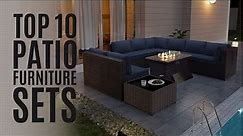Top 10: Best Outdoor Patio Furniture Sets in 2023 / Wicker Rattan Patio Conversation Set