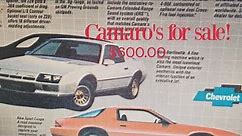 1982 through 1984 camaros for sale. 600.00!