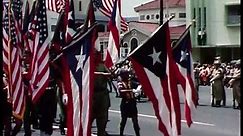 Various stores, the Capitol Building, and a parade in San Juan, Puerto Rico in the 1960s. (1960s)