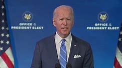 President Elect Joe Biden delivers remarks