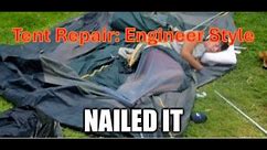 Tent Repair: Engineer Style
