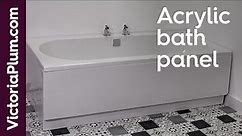 How to fit an acrylic bath panel | Bathroom installation guides from Victoria Plum