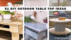 Outdoor Patio Furniture Table Decorations