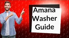 How do you use the Amana clean washer cycle?