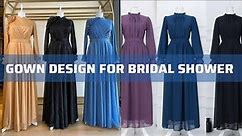 Bridal Shower Dress Ideas | Party Wear Gown Designs | Long Frock Designs