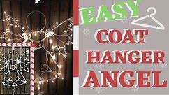 DIY: Angel Made With Coat Hangers