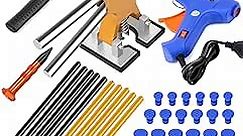 59pcs Dent Removal Kit for Cars,Paintless Dent Repair Tools,Dent Puller with Slide Hammer, Golden Lifter, Car Dent Remover Puller,Dent Repair Kit for Car Refrigerator Dent Removal Kit