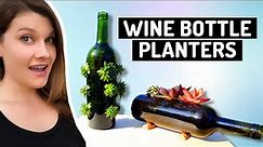 🍷 DIY Wine Bottle Succulent Planters - How to EASILY Drill Holes in a Wine Bottle