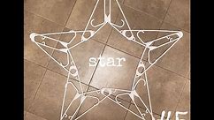 #5 star decorations make with hangers ( snowflake ) idea series5