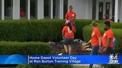 Home Depot volunteer day at Ron Burton Training Village