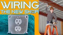 Wiring My New Shop | Adding Outlets and Lighting