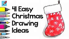 41 Real Easy Christmas Drawing Ideas