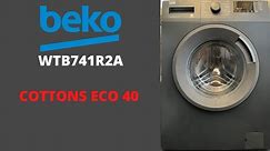 Beko WTB741R2A Washing Machine - Cottons Eco 40
