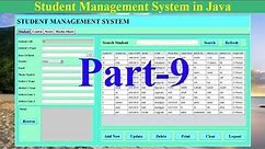 Student Management System in Java | NetBeans | MySQL Database| Part-9