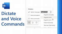How to use Dictation and voice commands in Microsoft Word (2021)