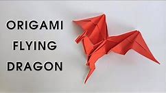 Origami FLYING DRAGON | How to make a paper flying dragon