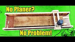 How to plane rough cut wood without a thickness planer. How to build a planer router sled