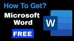 How to Get Microsoft Word for Free (2023)
