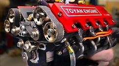 Miniature V8 Nitro Engine 1.7 Cu In 10,500 RPM