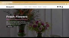 Responsive E-Commerce Flower Shop Website Design using html & CSS | html & CSS projects.